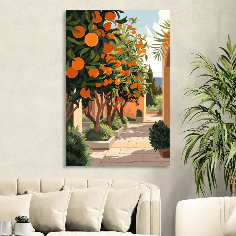 Orlando Citrus Grove Design Living Room - Canvas Wall Art
