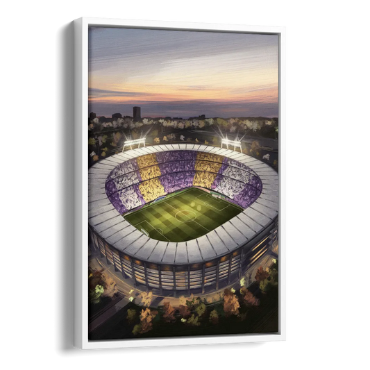 Orlando City FC Stadium Scene Side - White Canvas Wall Art