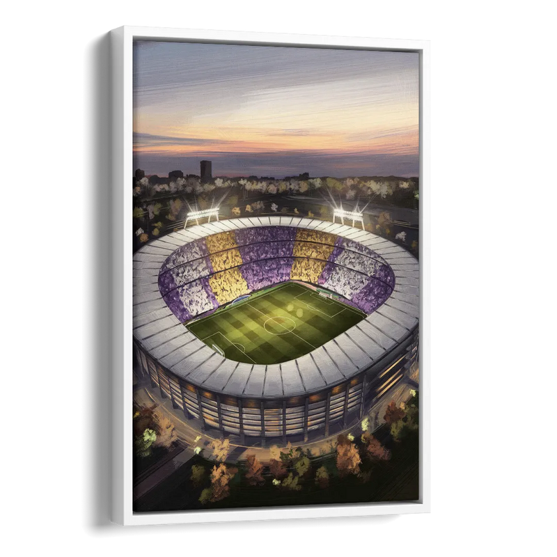 Orlando City FC Stadium Scene Side - White Canvas Wall Art