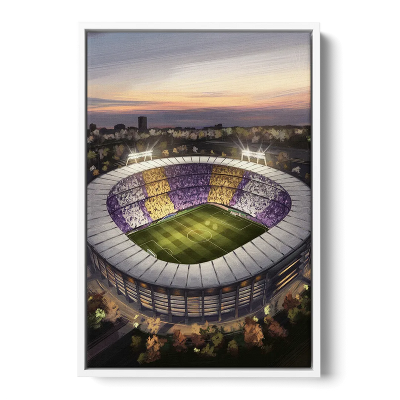 Orlando City FC Stadium Scene Front - White Canvas Wall Art