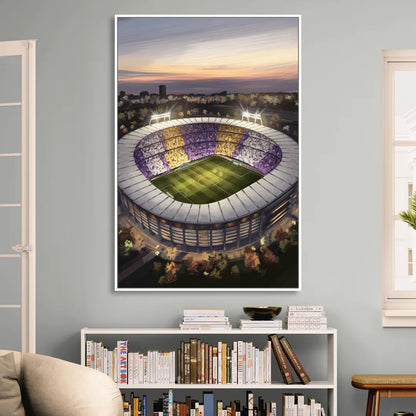 Orlando City FC Stadium Scene Sitting Room - White Canvas Wall Art