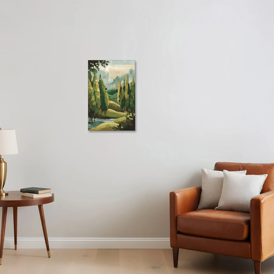 Orlando Lake Eola Reflection - Canvas Wall Art - Sofa - 16x24
