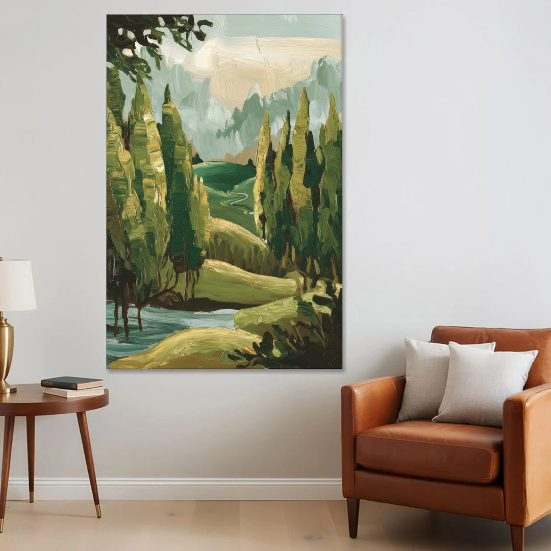 Orlando Lake Eola Reflection - Canvas Wall Art - Sofa - 40x60