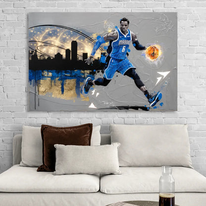 Orlando Magic Basketball Theme Living Room - Canvas Wall Art