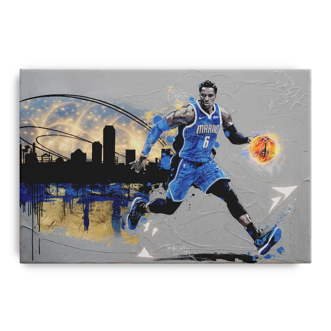 Orlando Magic Basketball Theme Front - Canvas Wall Art