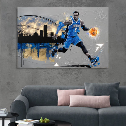 Orlando Magic Basketball Theme Sitting Room - Canvas Wall Art