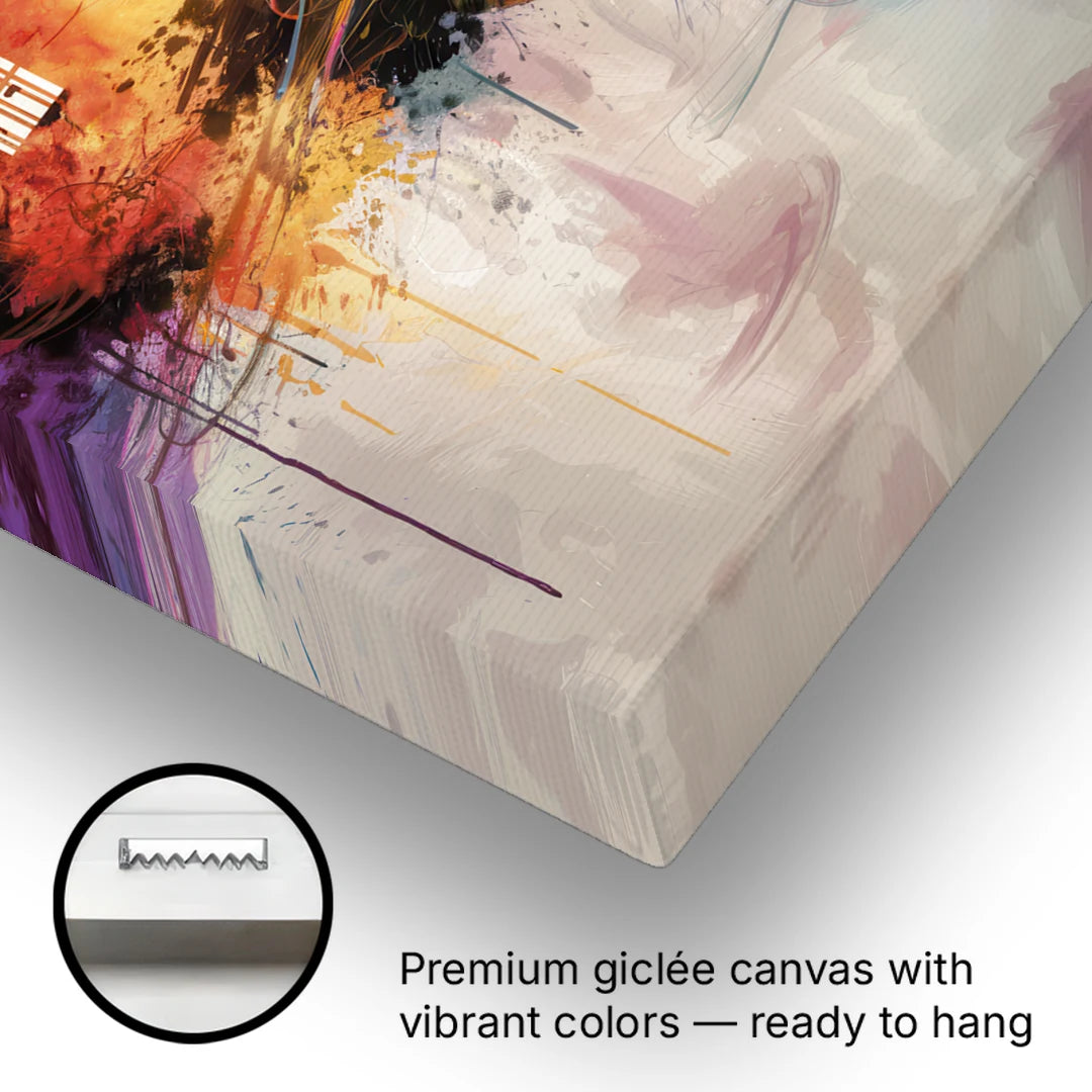 Orlando Skyline at Sunset - Canvas Wall Art - Gallery Wrap Corner