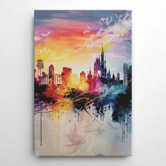Orlando Skyline at Sunset - Canvas Wall Art