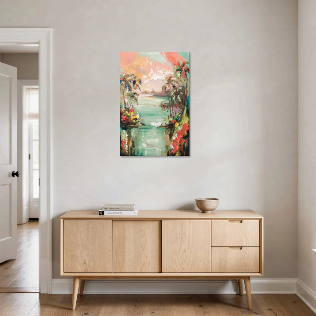 Orlando Tropical Landscape - Canvas Wall Art - Coffee Table - 24x36