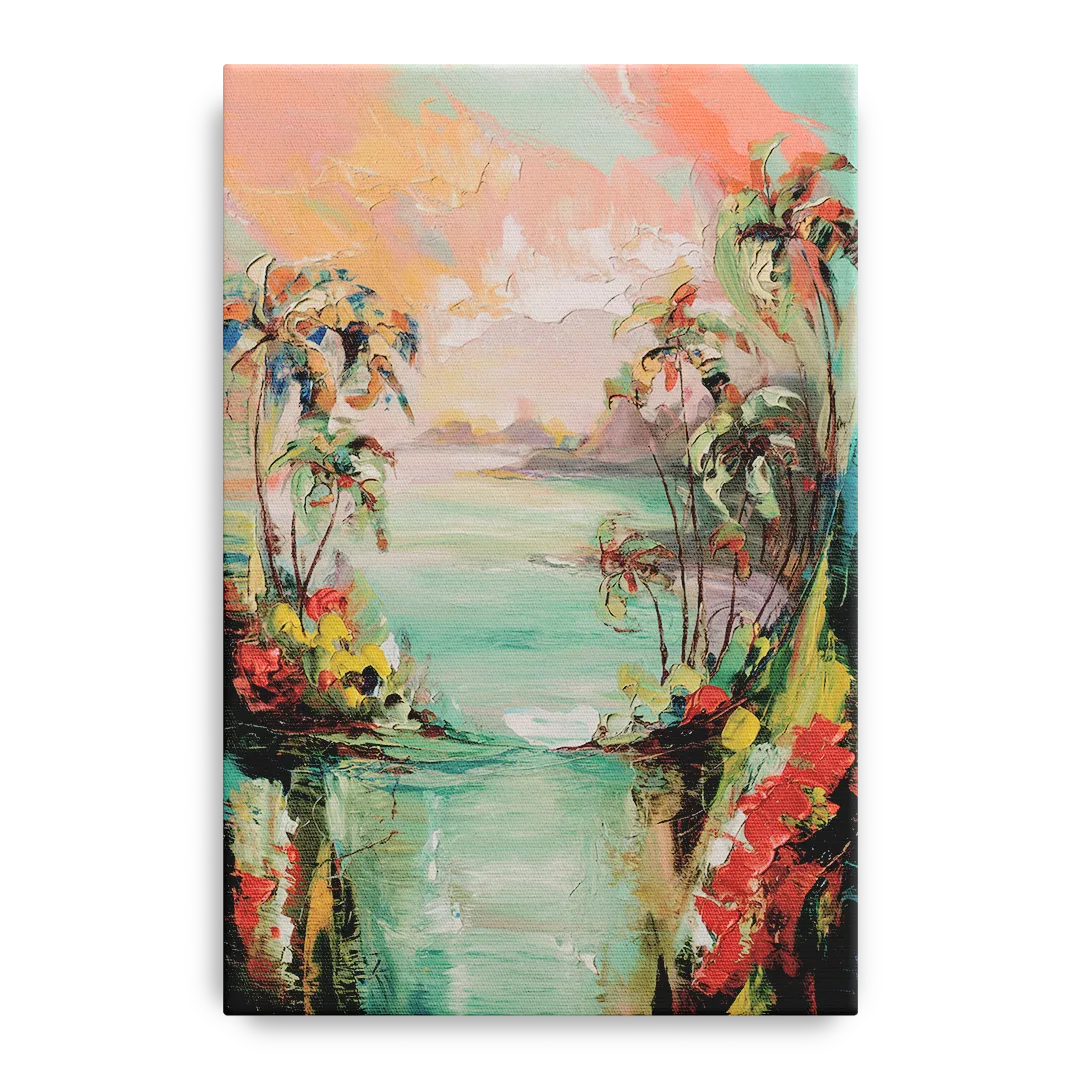 Orlando Tropical Landscape Front - Canvas Wall Art