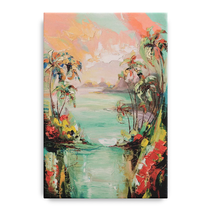 Orlando Tropical Landscape Front - Canvas Wall Art