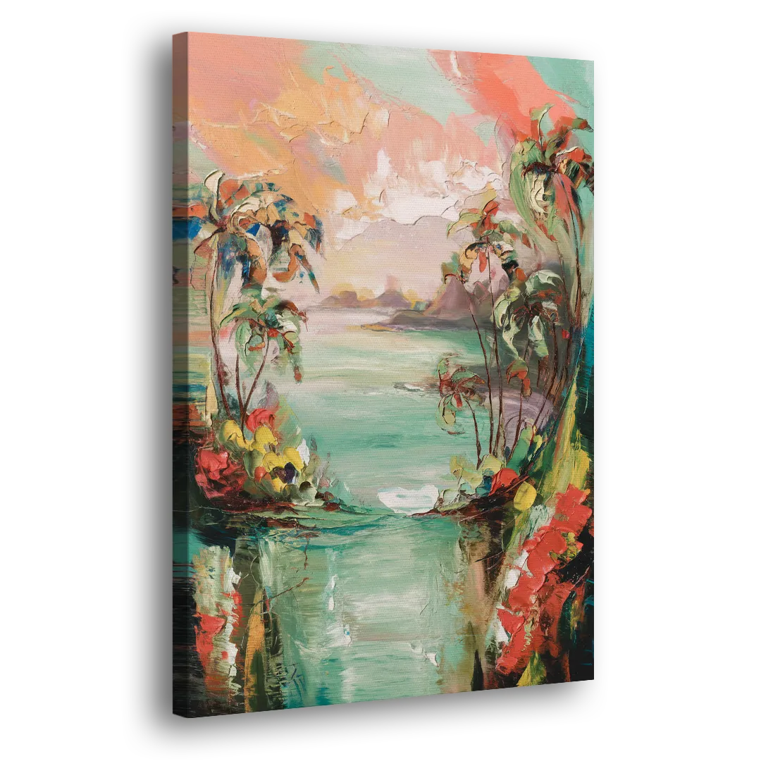 Orlando Tropical Landscape Side - Canvas Wall Art