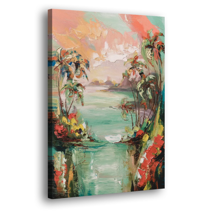 Orlando Tropical Landscape Side - Canvas Wall Art