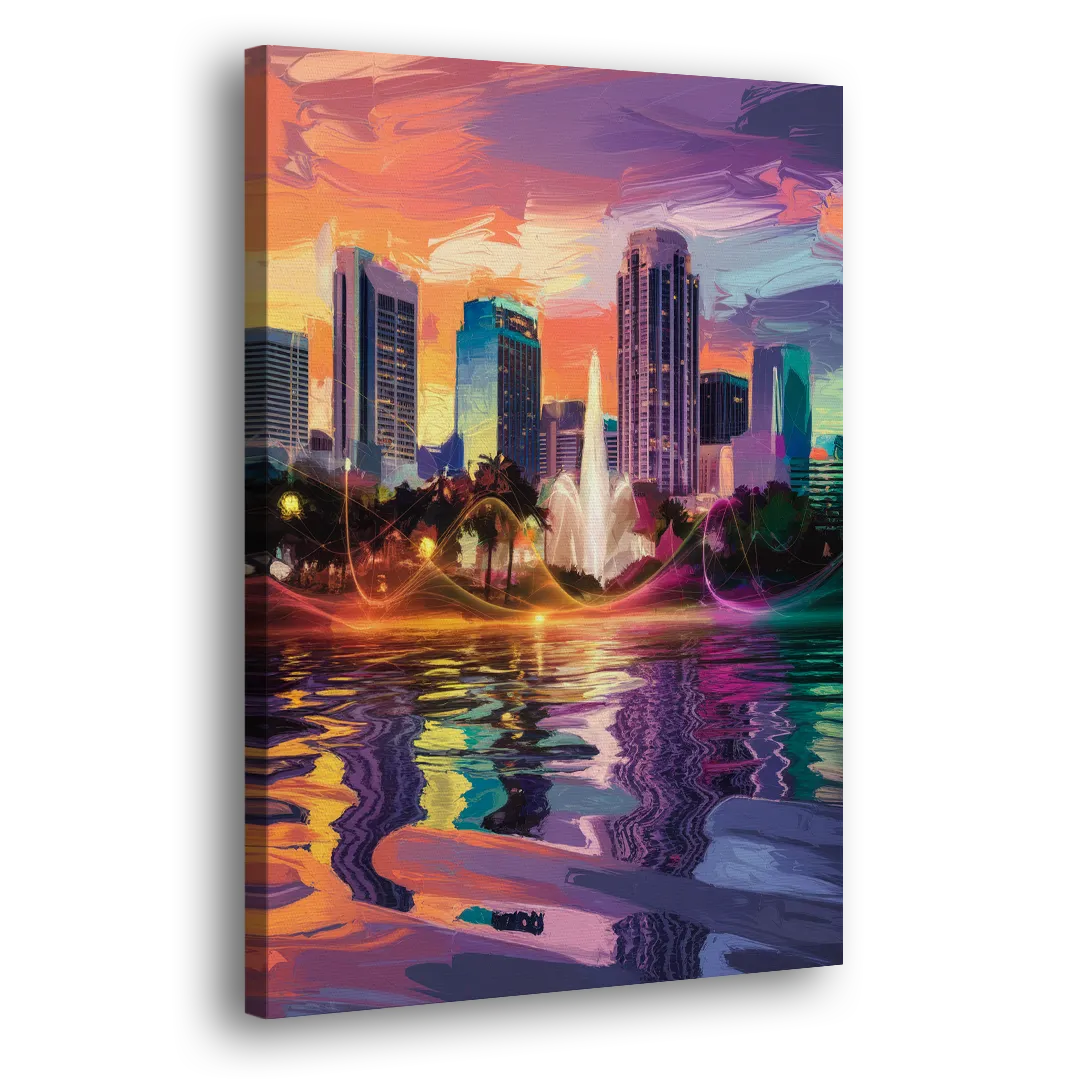 Orlando Vibrant Street Art Side - Canvas Wall Art