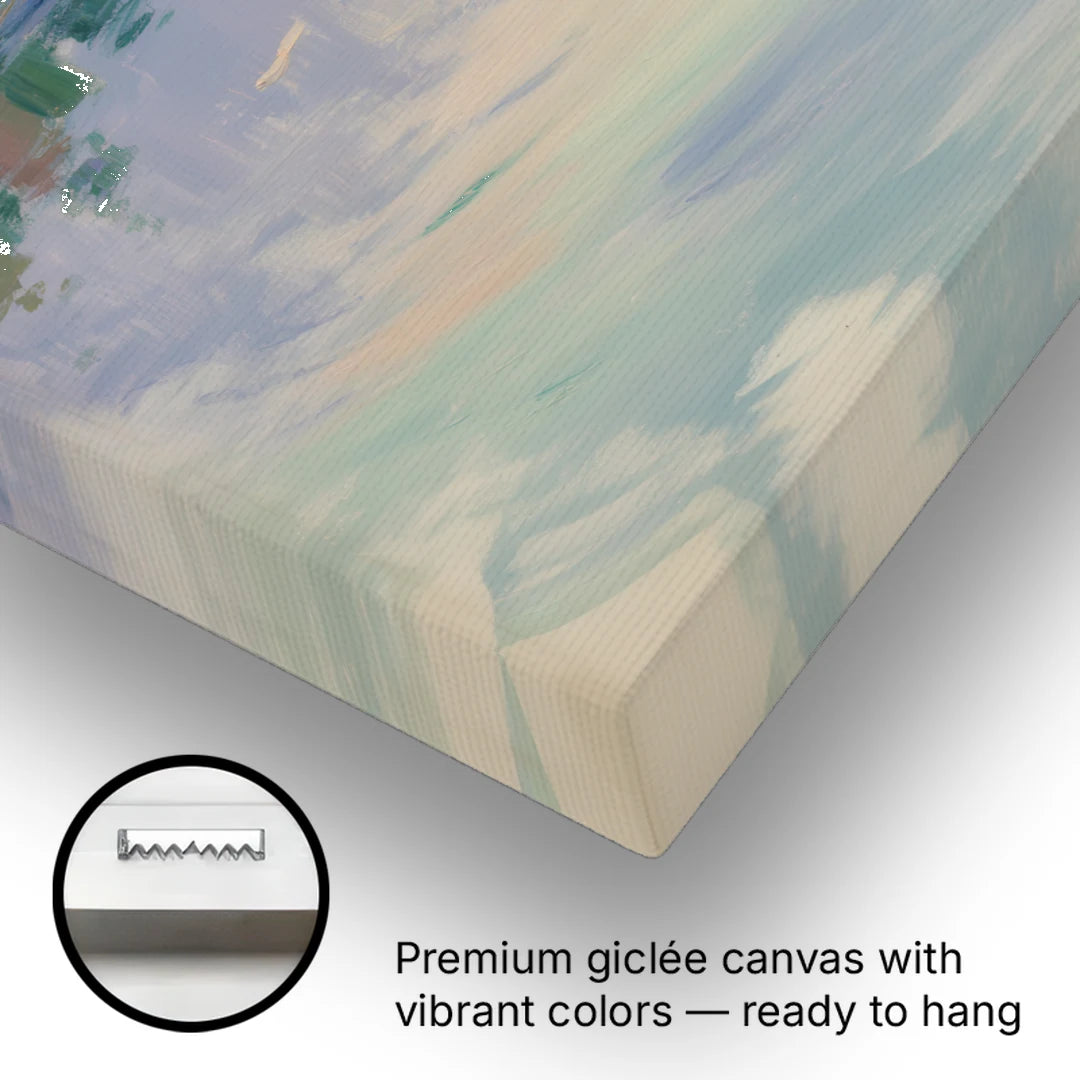 Oslo Fjord Serenity - Canvas Wall Art - Gallery Wrap Corner