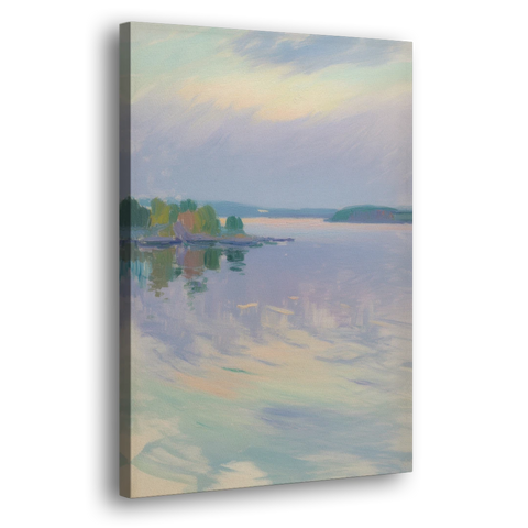 Oslo Fjord Serenity - Canvas Wall Art - Side