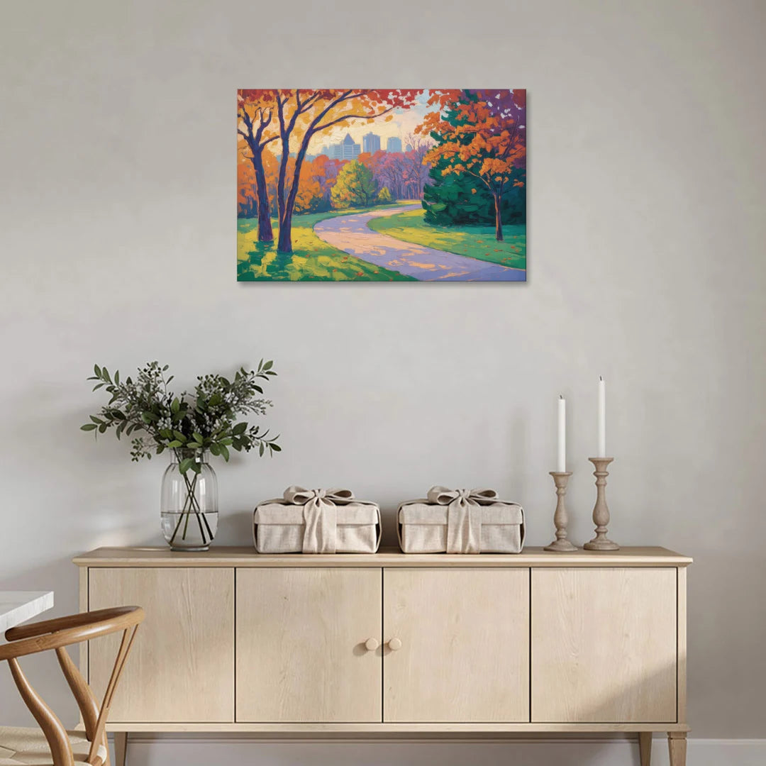 Ottawa Autumn Foliage - Canvas Wall Art - Coffee Table - 36x24