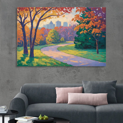 Ottawa Autumn Foliage Living Room - Canvas Wall Art