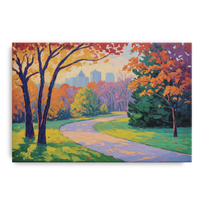 Ottawa Autumn Foliage Front - Canvas Wall Art