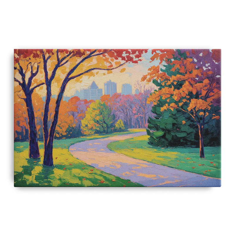 Ottawa Autumn Foliage Front - Canvas Wall Art