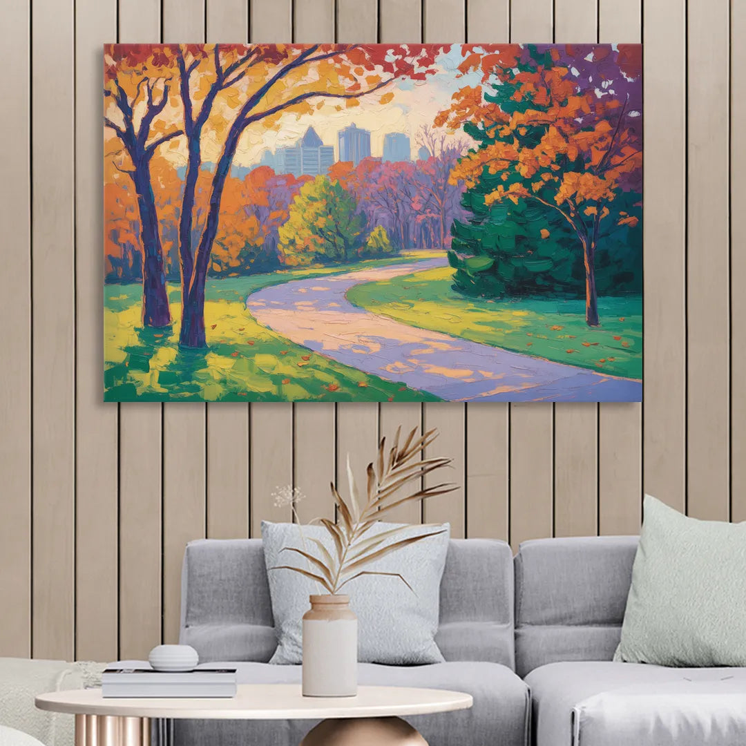 Ottawa Autumn Foliage Sitting Room - Canvas Wall Art