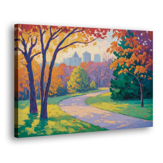 Ottawa Autumn Foliage Side - Canvas Wall Art