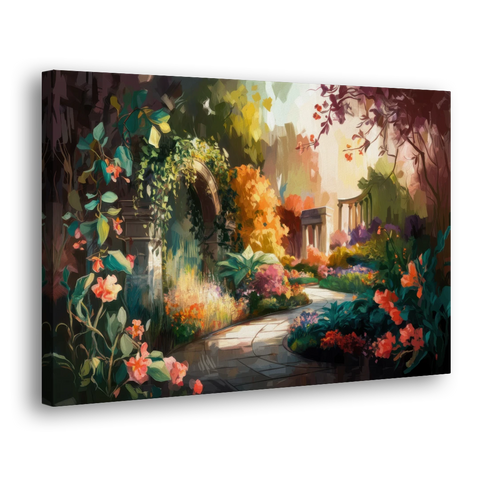 Oxford Botanical Gardens - Canvas Wall Art - Side