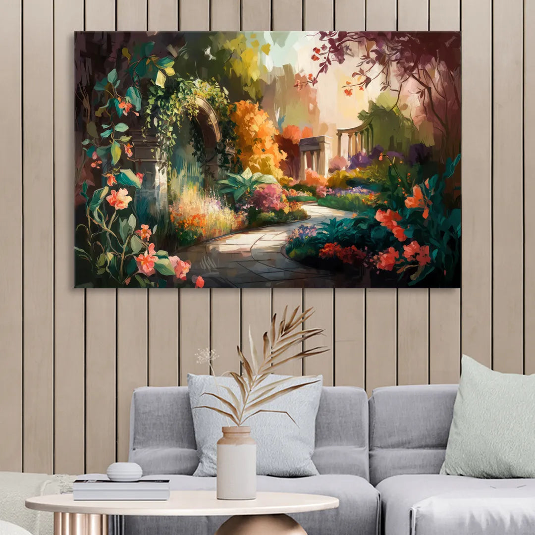 Oxford Botanical Gardens Sitting Room - Canvas Wall Art
