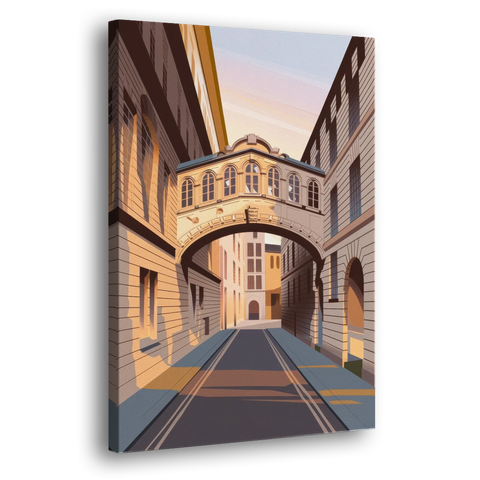 Oxford Bridge of Sighs - Canvas Wall Art - Side