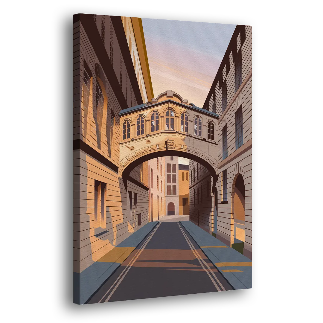 Oxford Bridge of Sighs Side - Canvas Wall Art