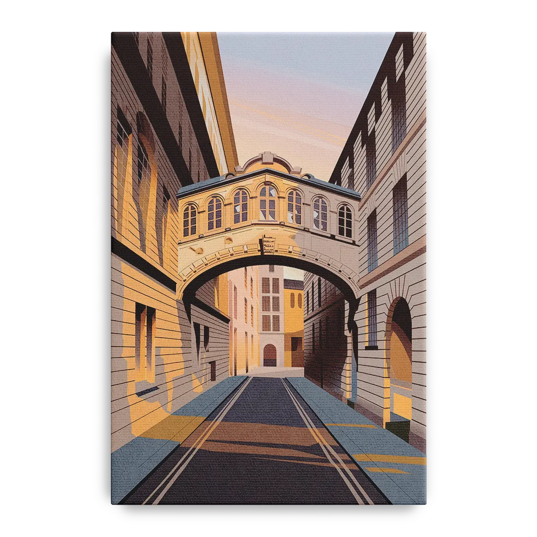Oxford Bridge of Sighs Front - Canvas Wall Art