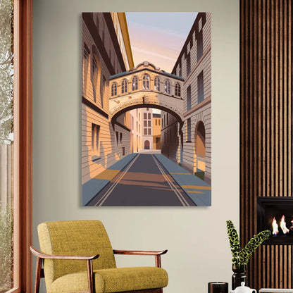 Oxford Bridge of Sighs Living Room - Canvas Wall Art