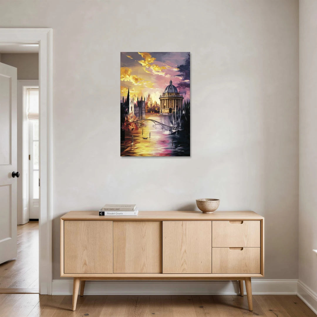 Oxford Cityscape Sunset - Canvas Wall Art - Coffee Table - 24x36