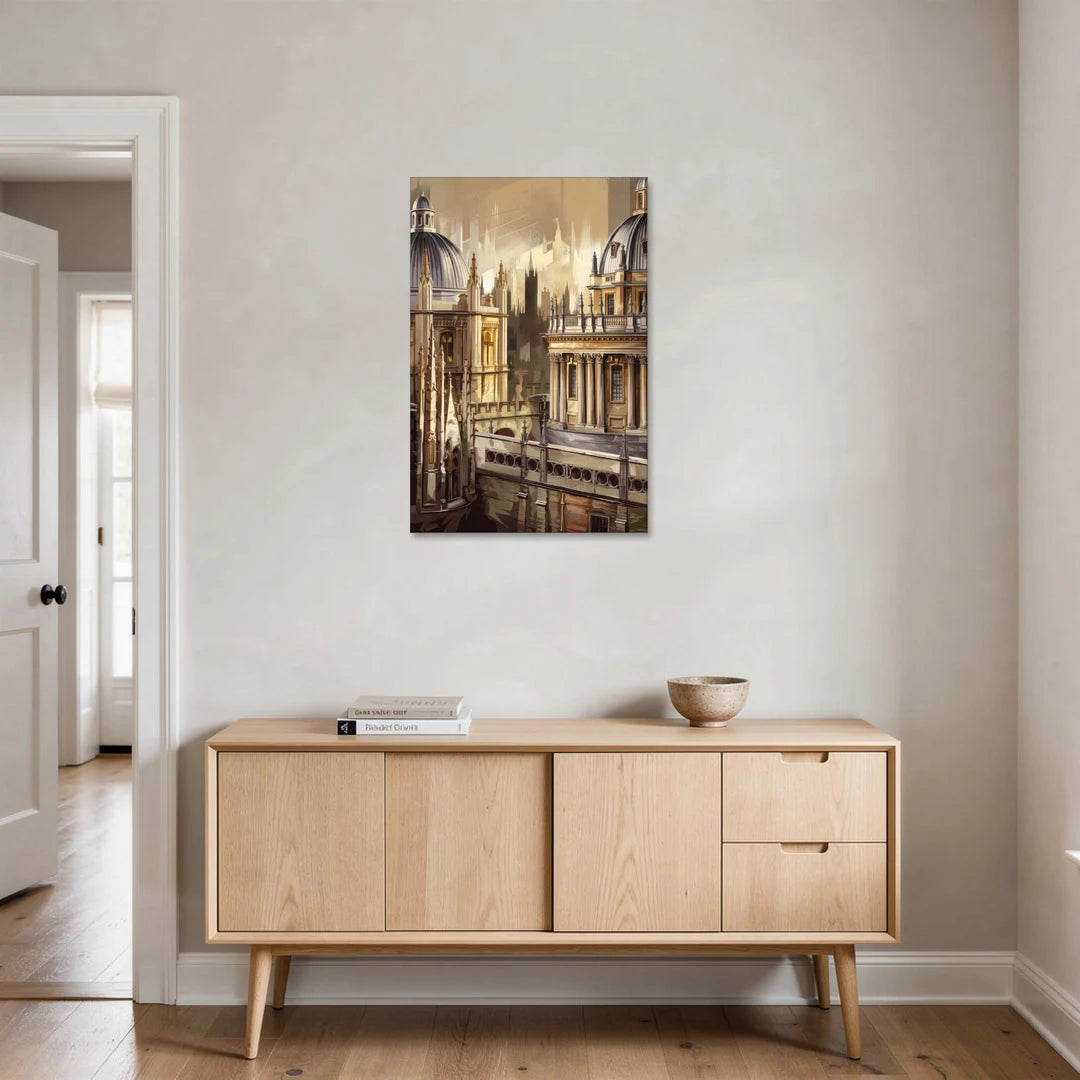 Oxford College Architecture - Canvas Wall Art - Coffee Table - 24x36