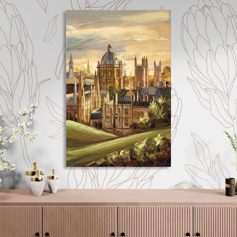 Oxford Dreaming Spires Living Room - Canvas Wall Art