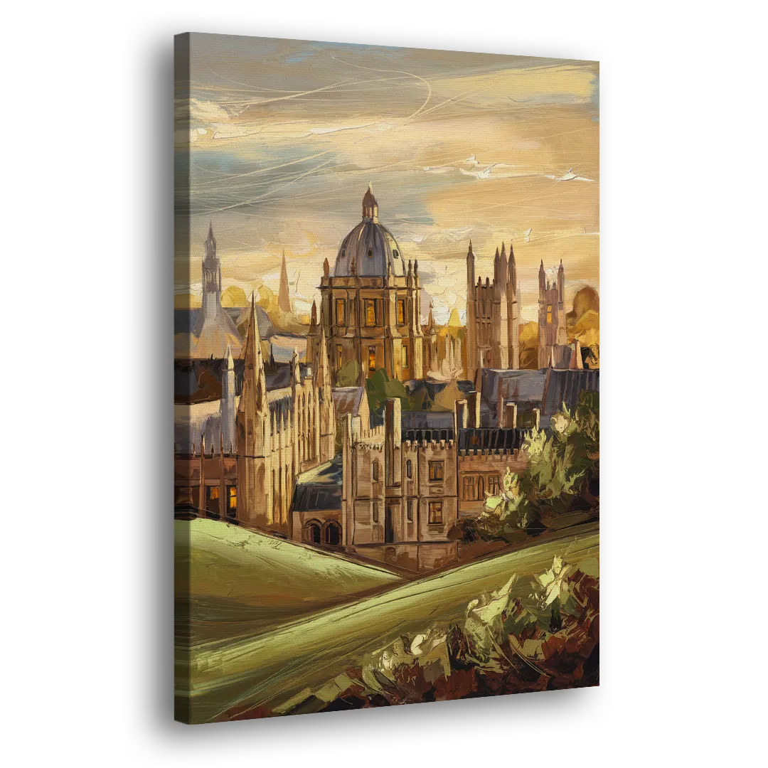 Oxford Dreaming Spires Side - Canvas Wall Art