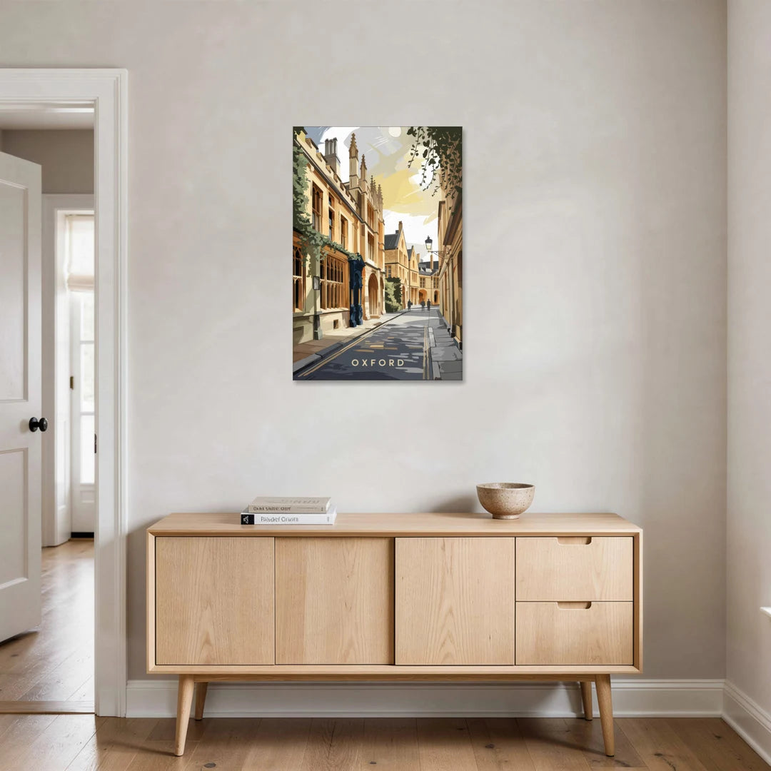 Oxford Historic Streets - Canvas Wall Art - Coffee Table - 24x36