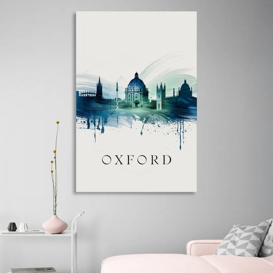 Oxford Skyline Panorama Living Room - Canvas Wall Art