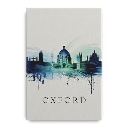 Oxford Skyline Panorama Front - Canvas Wall Art
