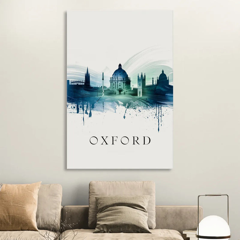 Oxford Skyline Panorama Sitting Room - Canvas Wall Art