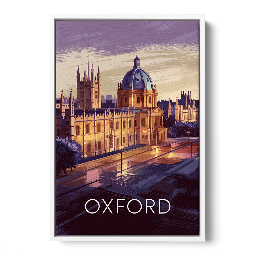 Oxford Timeless Elegance Front - White Canvas Wall Art