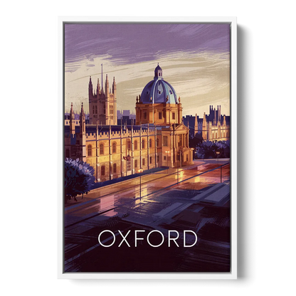 Oxford Timeless Elegance Front - White Canvas Wall Art