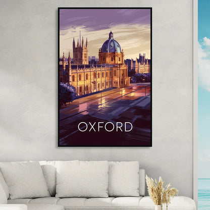 Oxford Timeless Elegance Sitting Room - Black Canvas Wall Art