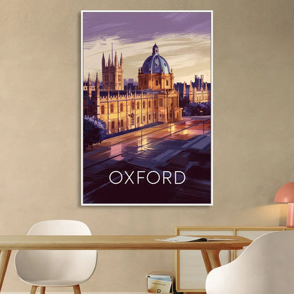 Oxford Timeless Elegance Sitting Room - White Canvas Wall Art
