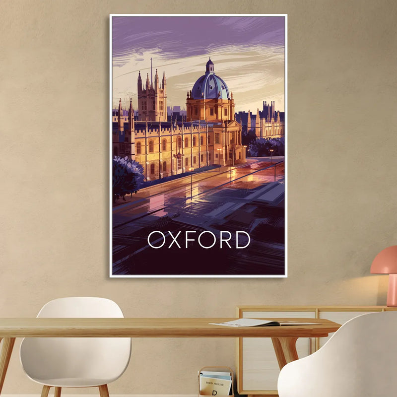 Oxford Timeless Elegance Sitting Room - White Canvas Wall Art