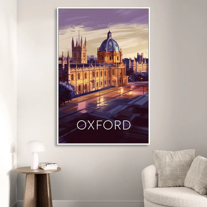Oxford Timeless Elegance Living Room - White Canvas Wall Art