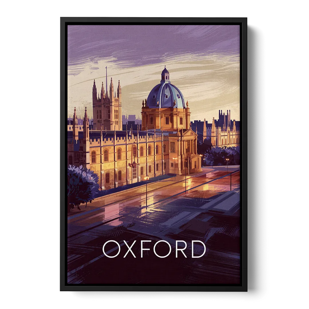 Oxford Timeless Elegance Front - Black Canvas Wall Art