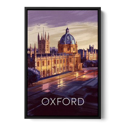 Oxford Timeless Elegance Front - Black Canvas Wall Art