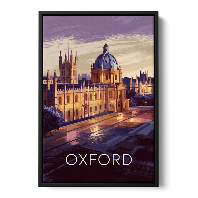 Oxford Timeless Elegance Front - Black Canvas Wall Art