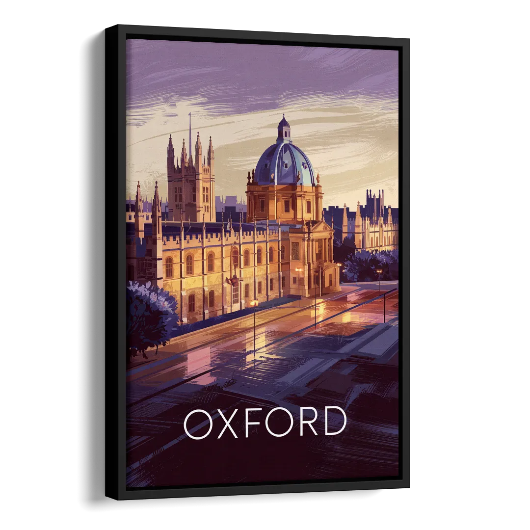 Oxford Timeless Elegance Side - Black Canvas Wall Art